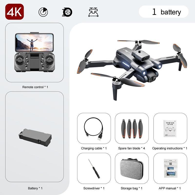 Neue S1S Fernbedienung Drohne 4/6K HD Dual Kamera Hindernis Vermeidung WIFI FPV Optischer Fluss Bürstenlosen RC Eders Faltbare Quadcopter 3KM Vier-achsen Flugzeuge 4K-1 Battery