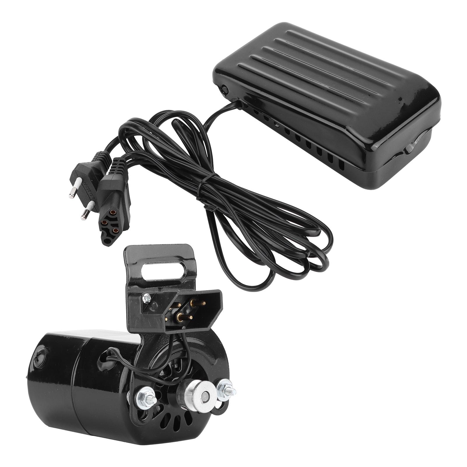 Nähmaschinenmotor-Set Haushalt mit Fußpedalsteuerung Riemen 180W EU Plug