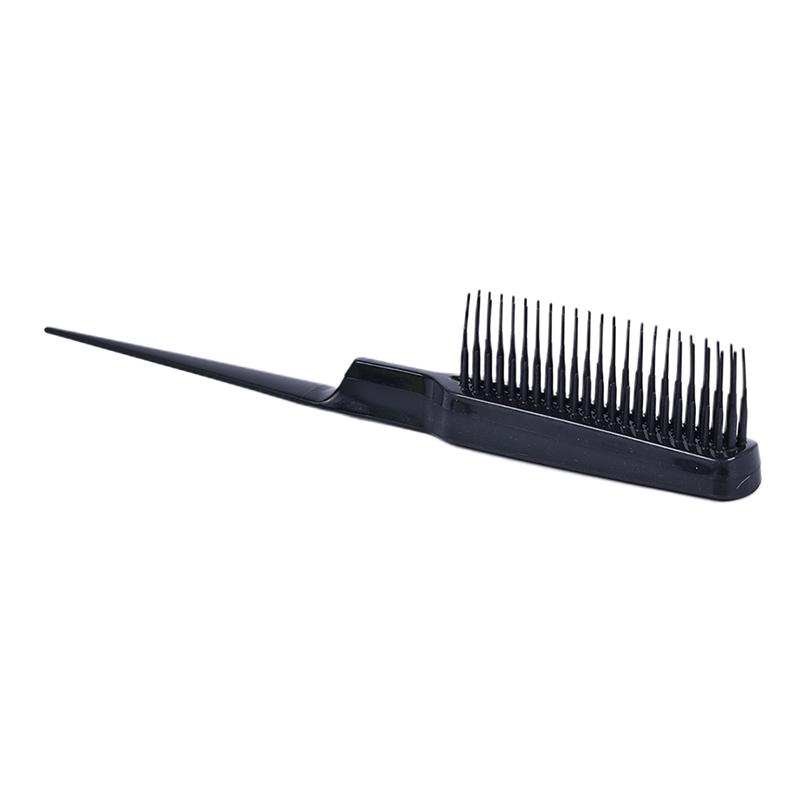 Pro Salon Friseur Teasing Back Hair Combing Brush Slim Line Styling Tools schwarz
