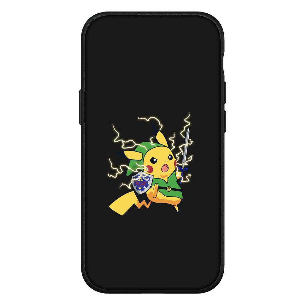 Hülle für iPhone 15 14 Xiaomi Redmi Note 13 12 11 Pro Max X 8 7 9 XR Samsung Galaxy S24 S23 OPPO A15 Huawei Mew Mewtwo Pokemon Pikachu Handyhülle for Samsung Galaxy S7 Edge natur