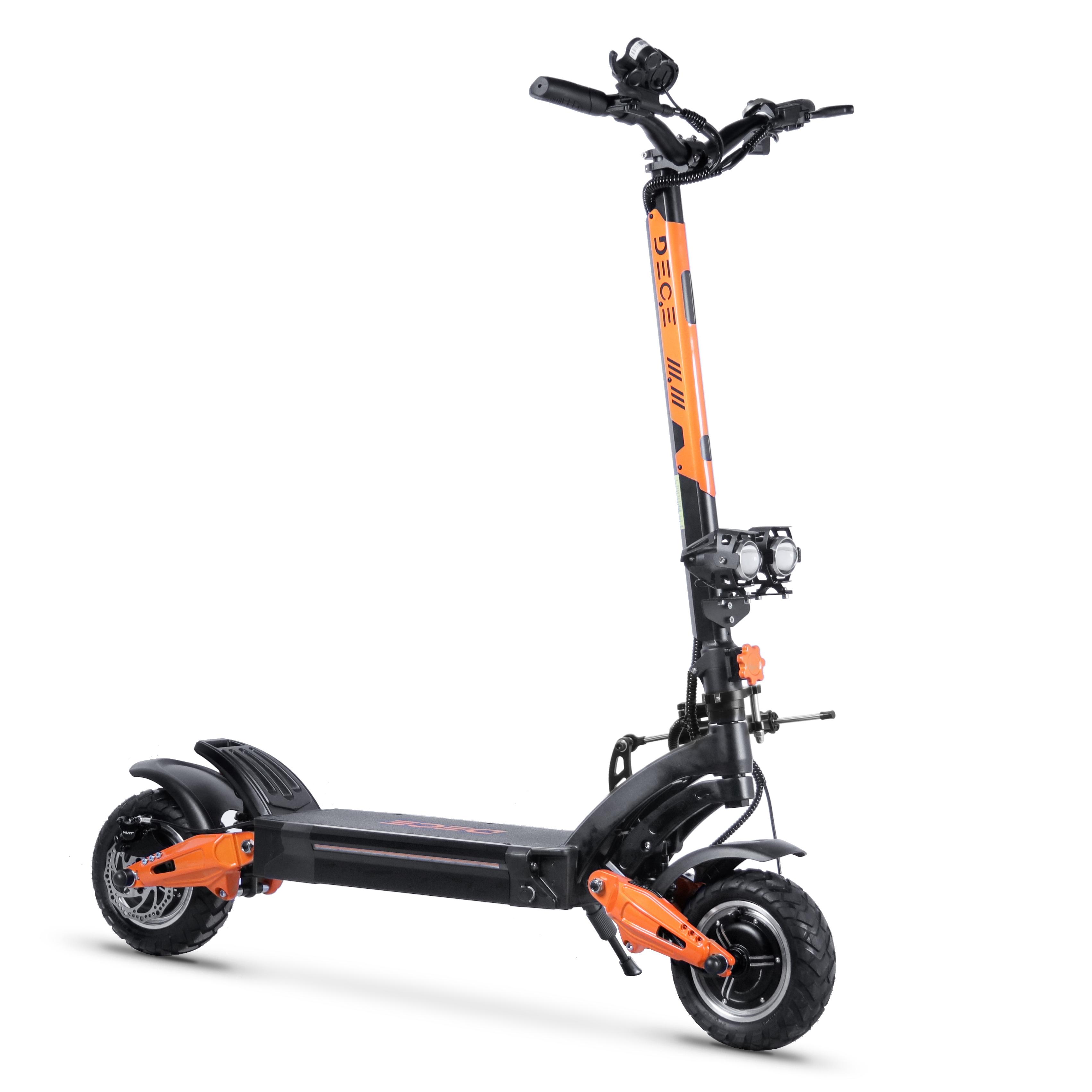 DECE S19 Erwachsener Outdoor Faltbarer E-Scooter 60V23.4Ah Batterie 1200W*2 Doppelmotor City Elektrischer Mountain Scooter 10 Zoll Offroad Elektroroller