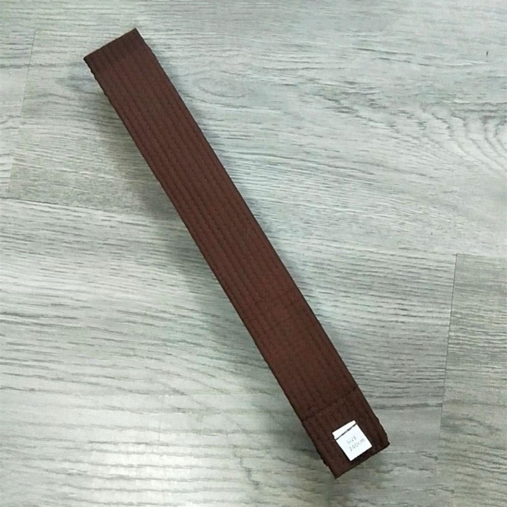 Einheitliche Udo Jiu Jitsu Standard-Tapes Baumwolle Farbige Rang-Gürtel Taekwondo-Gürtel Kampfsportarten 220cm braun