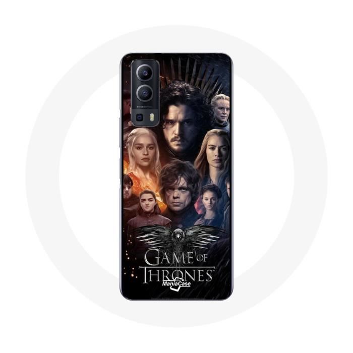 Hülle für Vivo Y72 Game of Thrones Staffel 8 Game of Thrones Crew Poster Eagle Logo Grau