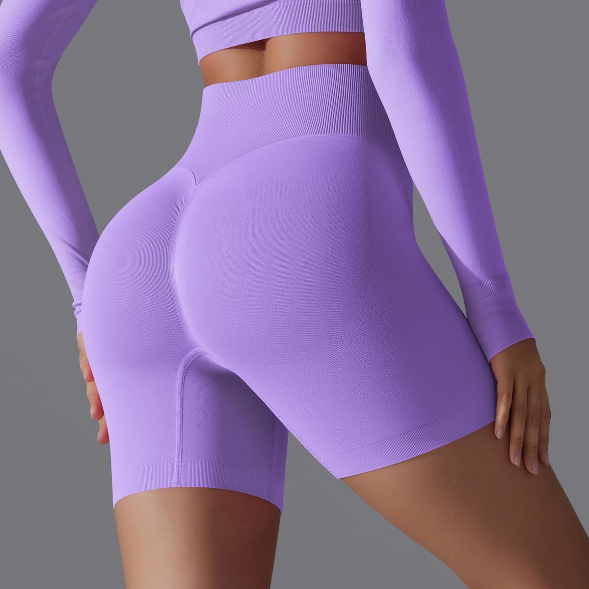 Yoga Shorts Gym Sexy Shorts Scrunch Butt Push Up Yoga Sportshorts Für Frauen Weiblich Eng Radshorts Gym Shorts S lavendel