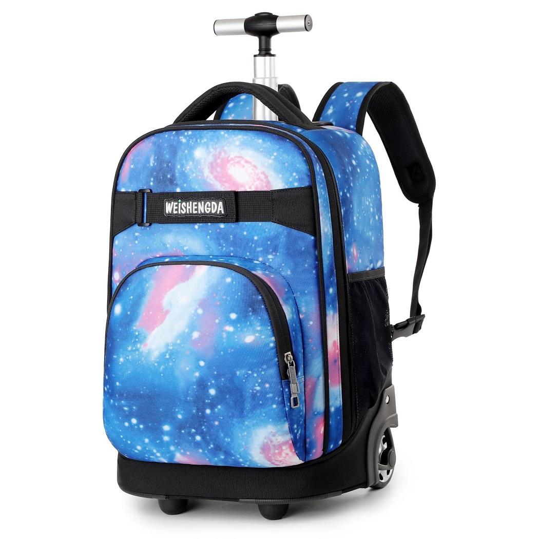 Campus Trolley Rucksack Schulrucksack Trolley Rucksack Doppelzweck WSD1801 18 inch blau/bunt
