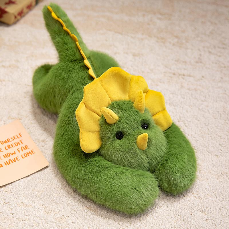 65cm/1kg beschwertes grünes Dinosaurier-Stofftier für Jungen und Mädchen, Geburtstagsgeschenke, Weihnachtsgeschenke