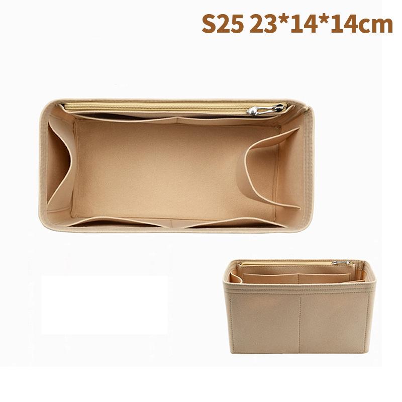 25 30 35 Filz Stoff Einsatz Tasche Organizer Make-up Handtaschen-Organizer Reise Innentasche Tragbare Kosmetiktaschen