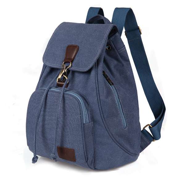 Mode Kleidung Fortschrittliche Reisetaschen Großer Rucksack Langlebiger Reise-Computer-Rucksack Vintage Outdoor-Rucksack see-blaue