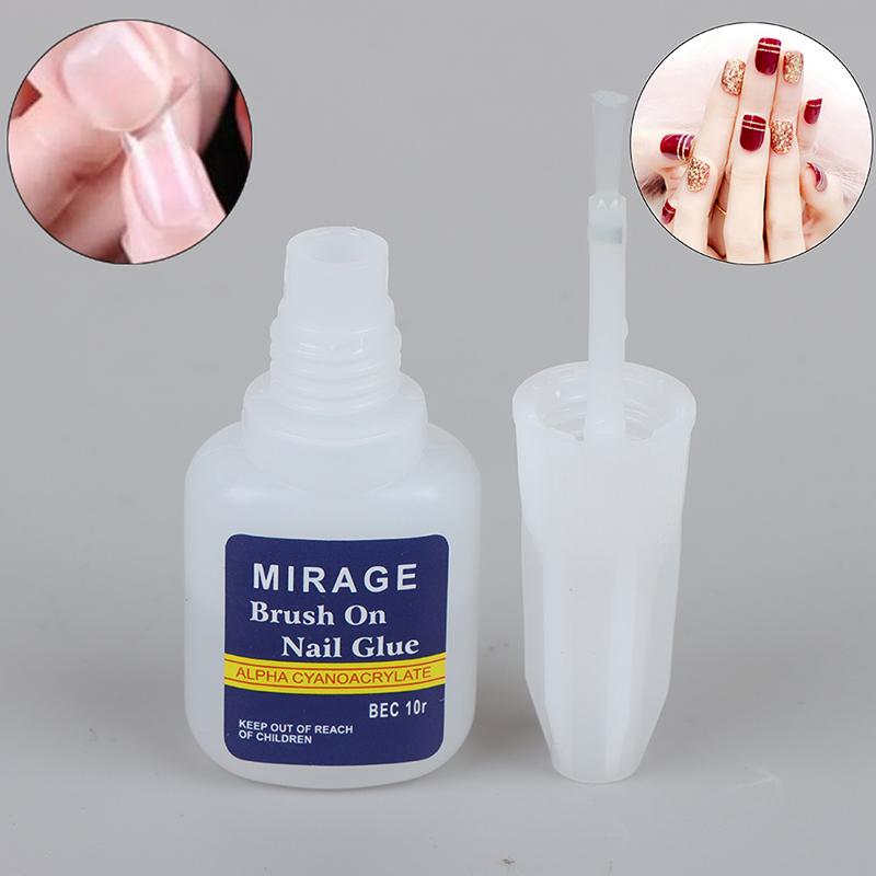 10G Nagelkleber, klar, stark klebend, Acryl, künstliche Nägel, Tipps, Make-up, UV-Gel 1 Pcs