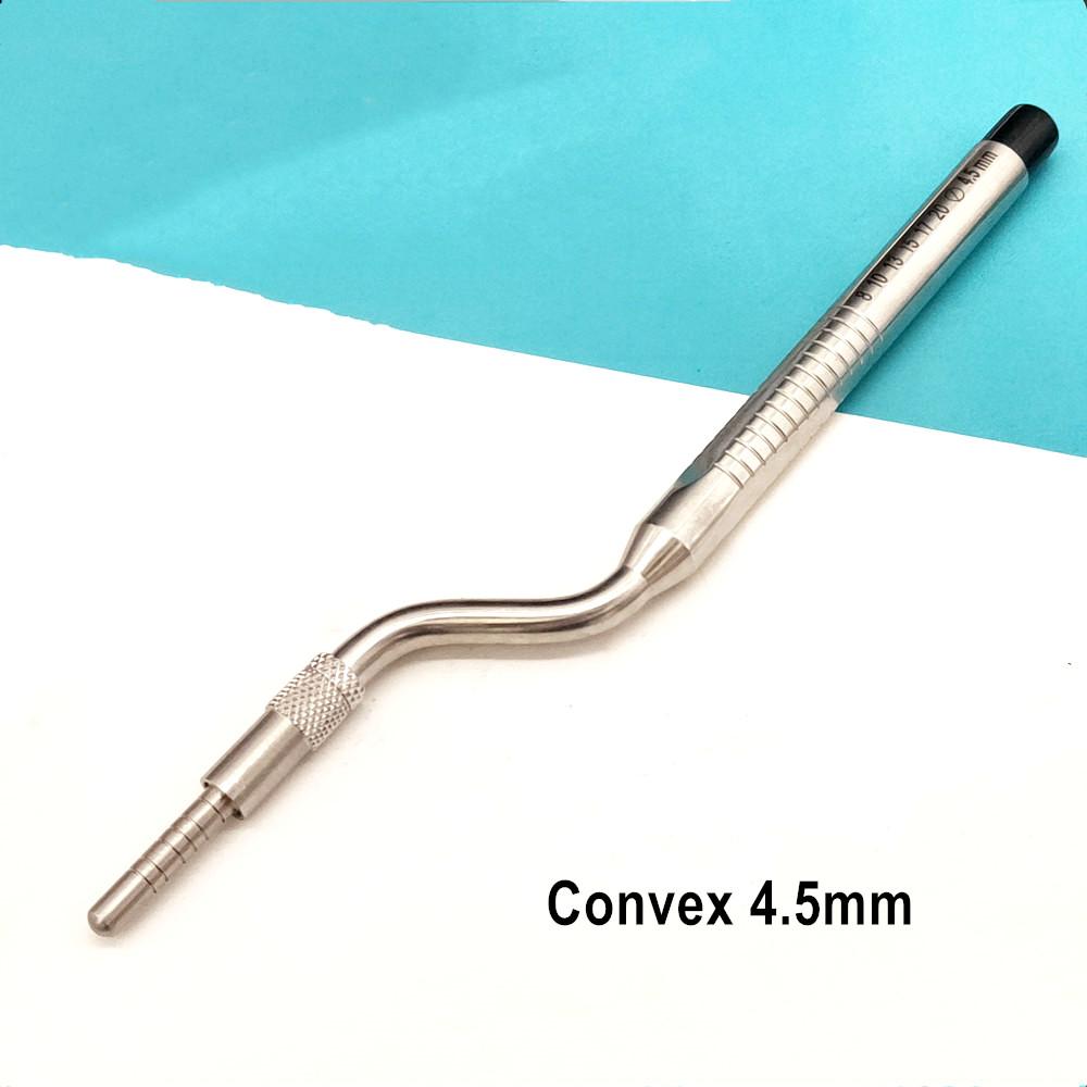 Dental Implantat Osteotom Werkzeug Dental Sinus Lift Hebe Werkzeug Gebogene Spitze Dental Labor Drücker zahnarzt Werkzeuge 1 piece convex 5.0mm