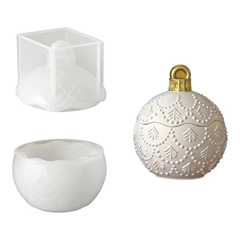 Weihnachtskugel Silikon Kerzentassen Formen Für Handgemachte Kerzen Seifen Heimdekoration Weihnachtsgeschenke Und Harzgießen