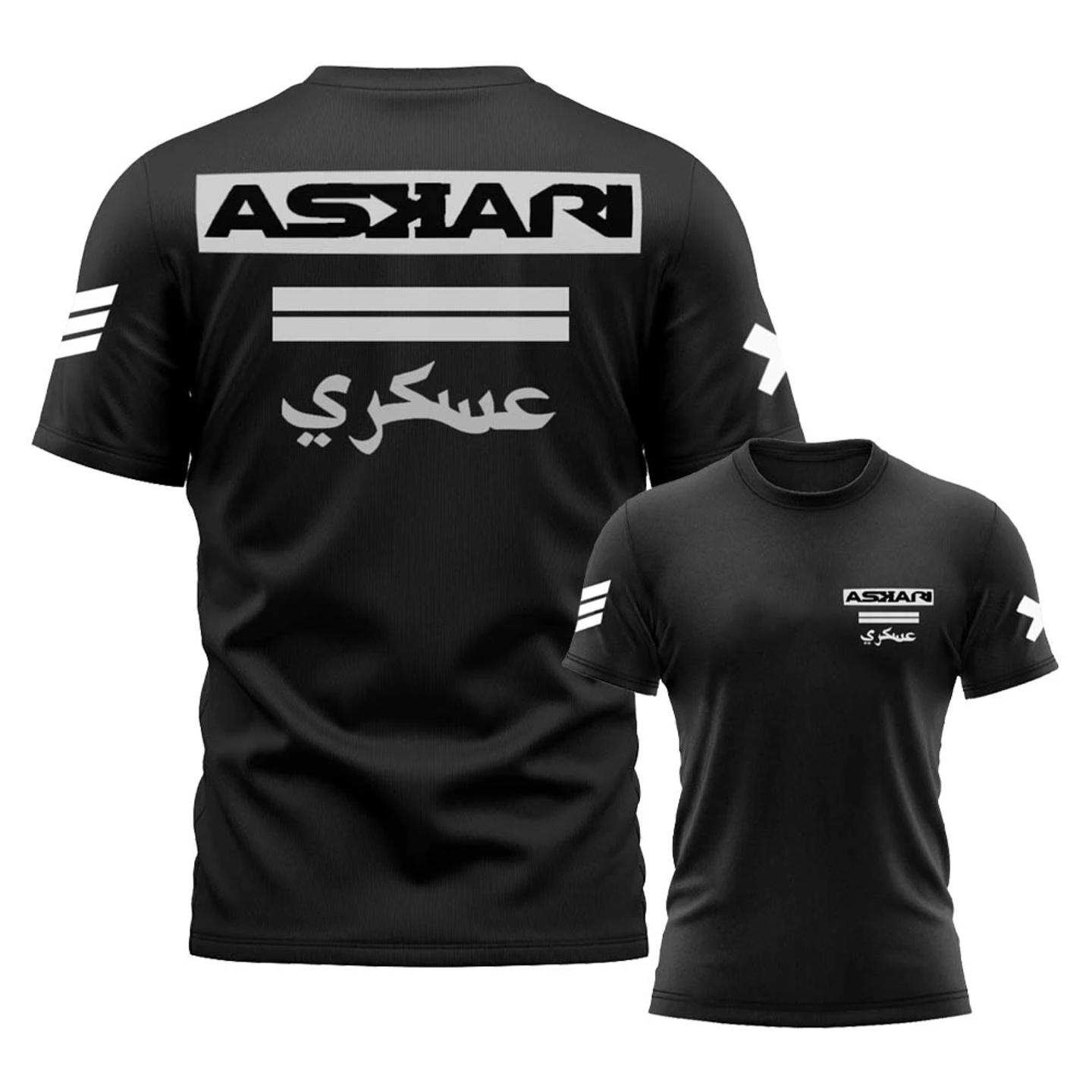 Askari Boxen Kampfsport Herren T-Shirt Sommer Sport Fitness Rundhals Sommer Kurzarm Outdoor Freizeit Oberteil 4XL