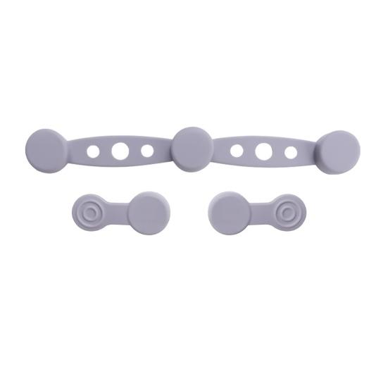 1/3 Sets Heißluftfritteuse Magnet Silikonschnalle Schnellverschluss Heißluftfritteuse Einlage Clip zum Festhalten von Heißluftfritteusen Pergamentpapier Lebensmittelqualität Heißluftfritteusenzubehör 1 Set grau