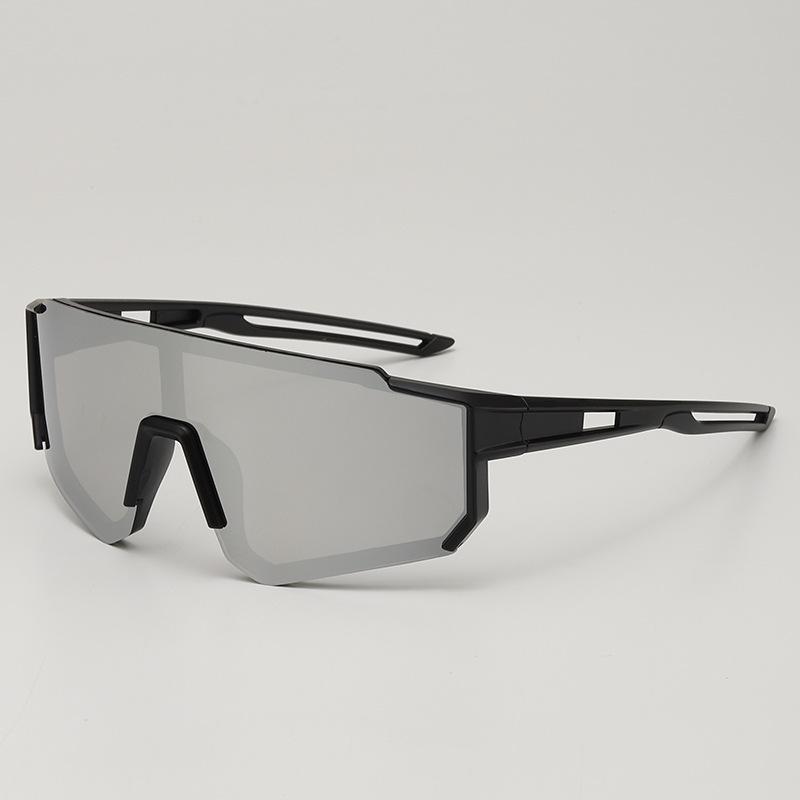 Kinder Radsport Sonnenbrille Kind Fahrradbrille Jungen MTB Bike Brille Mädchen Sport Mode Brille silber