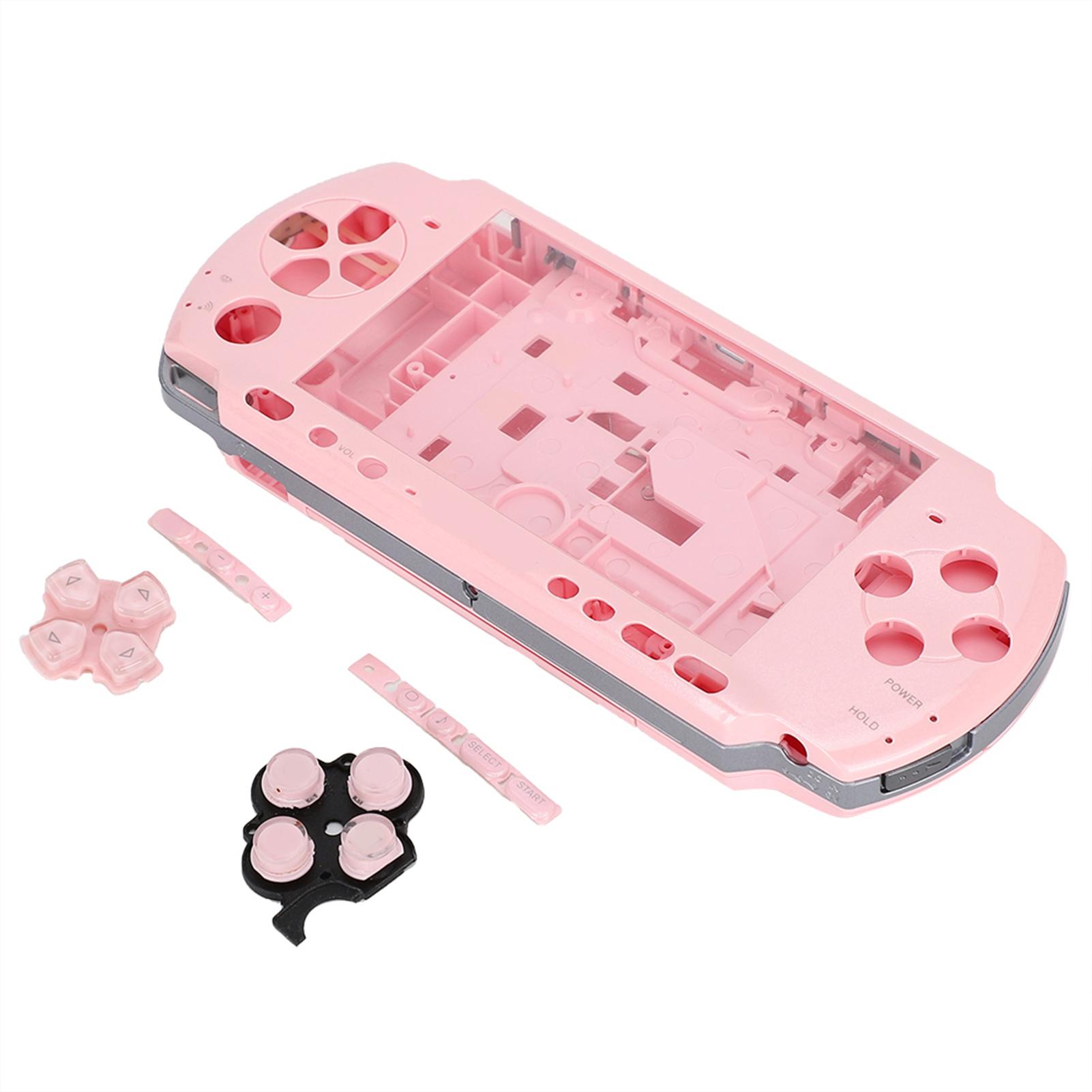 Für PSP3000 Spielkonsole Fall Volle Gehäuse Shell Mit Schraubendreher Tragbare Kompakte(Gelb) rosa