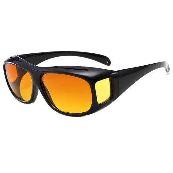 Männer Infrarot-durchdringende Brille Hoher Schutz Winddichte, sonnenbeständige Fahrrad-Sonnenbrille Nachtsicht-Fahrsicherheits-Sonnenbrille Brillen hellbraune