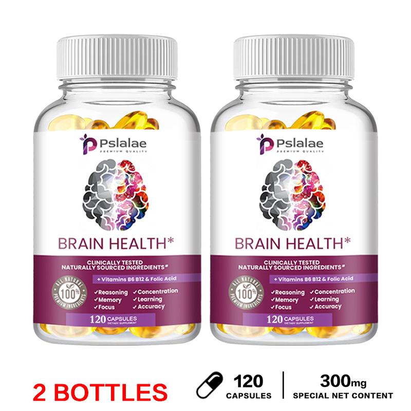 Pslalae - Vitamin B6, B12 und Folsäure Nahrungsergänzungsmittel - Nahrungsergänzungsmittel für die Gehirngesundheit 120*2