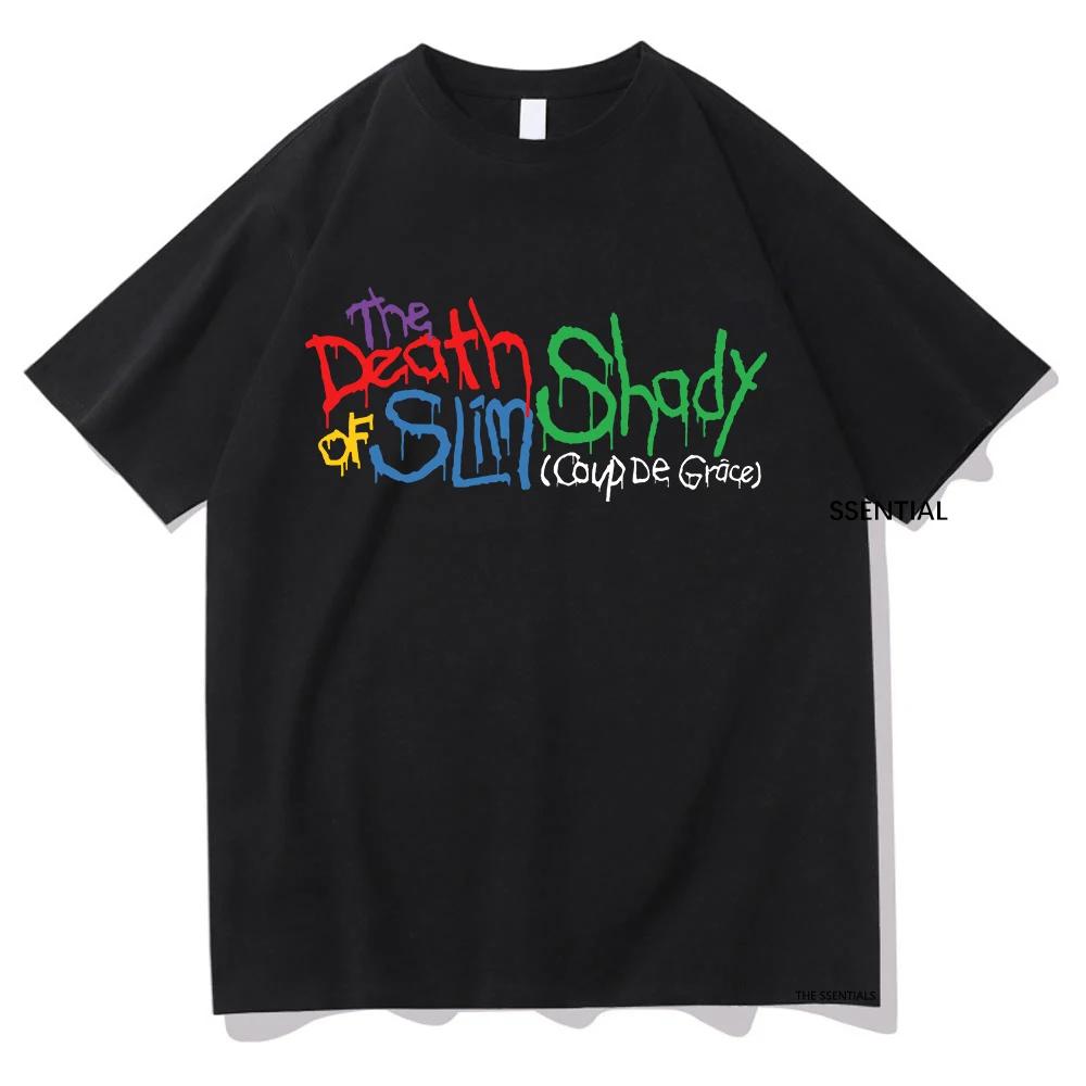 Eminem Neues Album The Death of Slim Shady Renaissance T-Shirt Herren Kleidung Harajuku Sommer Tops Unisex Baumwolle Grafik T-Shirts L