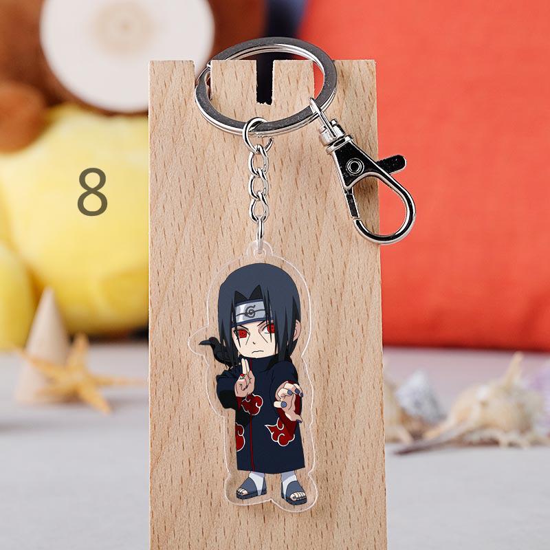Naruto Schlüsselanhänger Cosplay Requisiten Acryl Akatsuki Pain Uchiha Itachi Uchiha Madara Schlüsselanhänger Schlüsselanhänger 8 gray