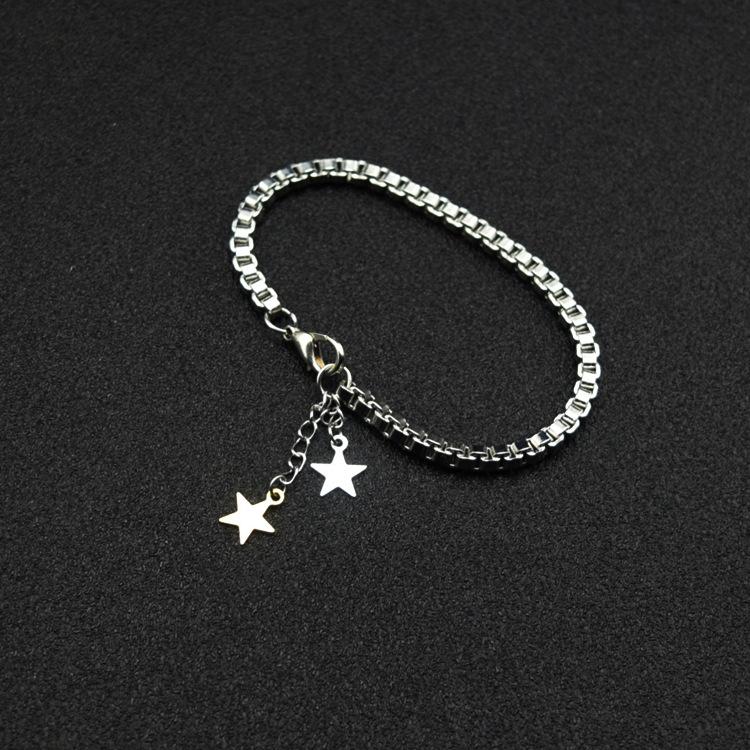 Kpop Koreanisches Edelstahl-Armband, Schmuck, Fan-Geschenk, koreanisches Armband, koreanischer Schmuck, koreanisches Fan-Geschenk für Mädchen weiß