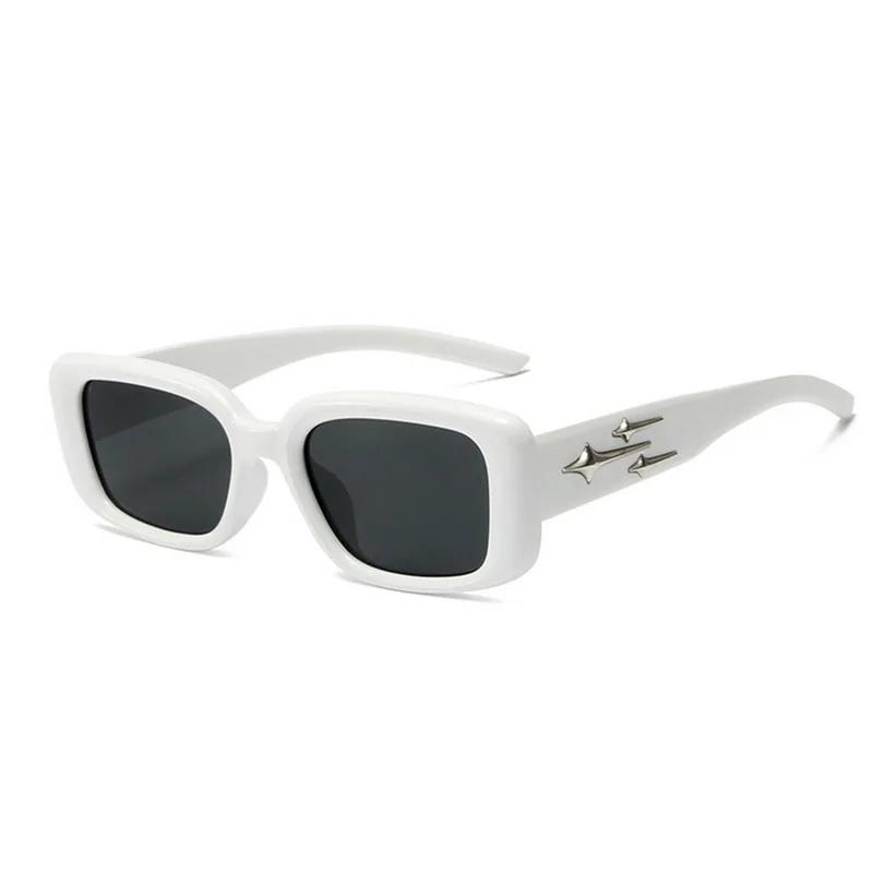 Neue Retro Y2K Kleine Quadratische Sonnenbrillen Damen Katzenauge Mode Bunte Spiegelbrillen Herren Punk Sport Sonnenbrillen