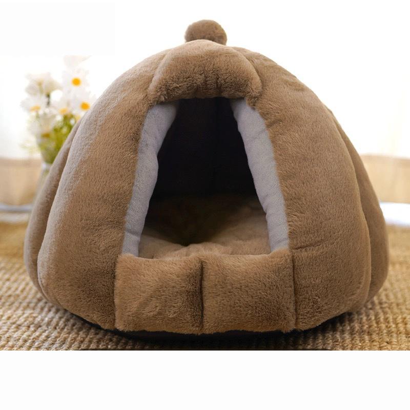 Haustier Hundebetten Matten Weiches Plüsch Warmes Sofa Zwinger Schlafkorb für Kleine Hunde Katzen Zubehör Korb Decke Zubehör M