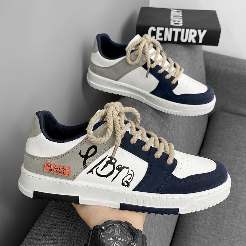 Neue Herren Freizeit Schuhe Plateau Freizeit Sneaker Schnürer Turnschuhe Studenten Sneaker Herren Vulkanisierte Schuhe Hohe Qualität 39 gray