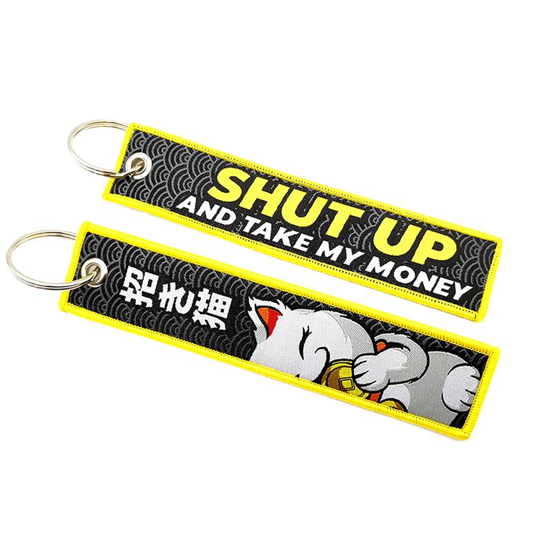 1 Stück Japanische Wellen Kunst Zeichnung Stickerei Schlüsselanhänger Rucksack Schlüsselanhänger Motorräder Schlüsselanhänger Schlüsselanhänger Cosplay Zubehör Geschenk