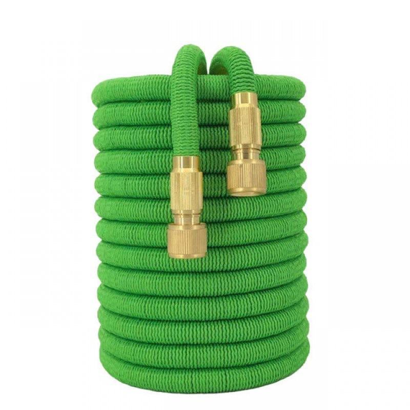 25/50/75/100/150ft Gartenschlauch Flexibler Schlauch Gartenbewässerungsrohr Doppelter Latex-Hochdruck-Autowaschschlauch Gartenbedarf Bewässerung 50ft-15m grün