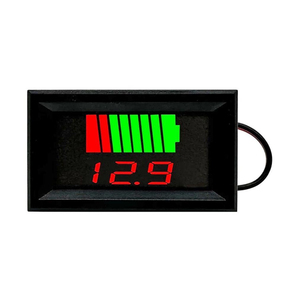36V 48V 60V 72V Batterietester Lithium-Batterie Kapazitätsmesser Autobatterie Ladezustandsanzeige Red-12V-72V