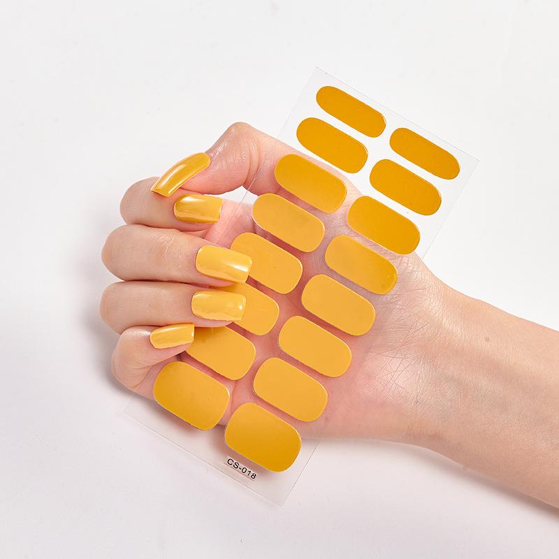 2025 neue Gel-Nagelaufkleber ohne Kleber, wasserdicht, matt, zum Aufdrücken der Nägel für Frauen