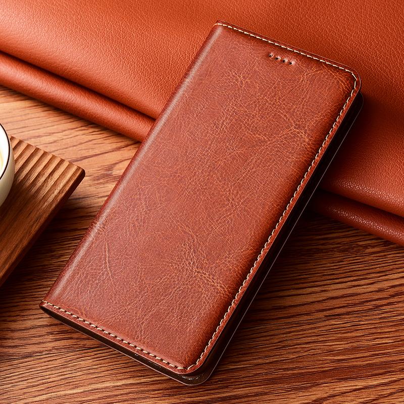 Luxus Echtleder Handyhülle Für Samsung Galaxy M32 M33 M42 M52 M53 M54 M62 4G 5G Flip Wallet Handyhülle Coque Funda Galaxy M42 5G braun