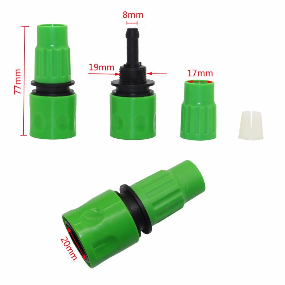 3/8 zoll Teleskop Rohr Schlauch Anschlüsse Garten Wasser Pistolen Zubehör Garten Bewässerung Schnell Anschluss Gartenarbeit Werkzeug 1Pc