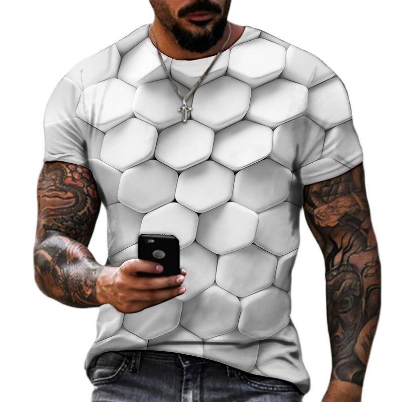 3D T Shirt Für Männer Mode Hip Hop Oansatz Kurzarm Tops Abstrakte Harajuku männer T-shirts Übergroßen Tees Hemd mann Kleidung 3XL