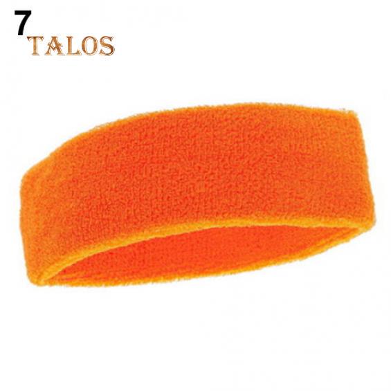 Mode Frauen Männer Sport Schweiß Schweißband Stirnband Yoga Gym Stretch Kopf Haarband Haare Schmuckstück orange