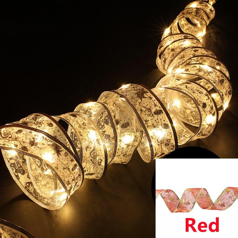 LED-Fee-Lichtband, 1–10 m, Weihnachtsdekoration, Weihnachtsbaumschmuck, Bögen, Lichterkette, Navidad, Natal, Heimdekoration, Neujahr 1M-10 LEDs