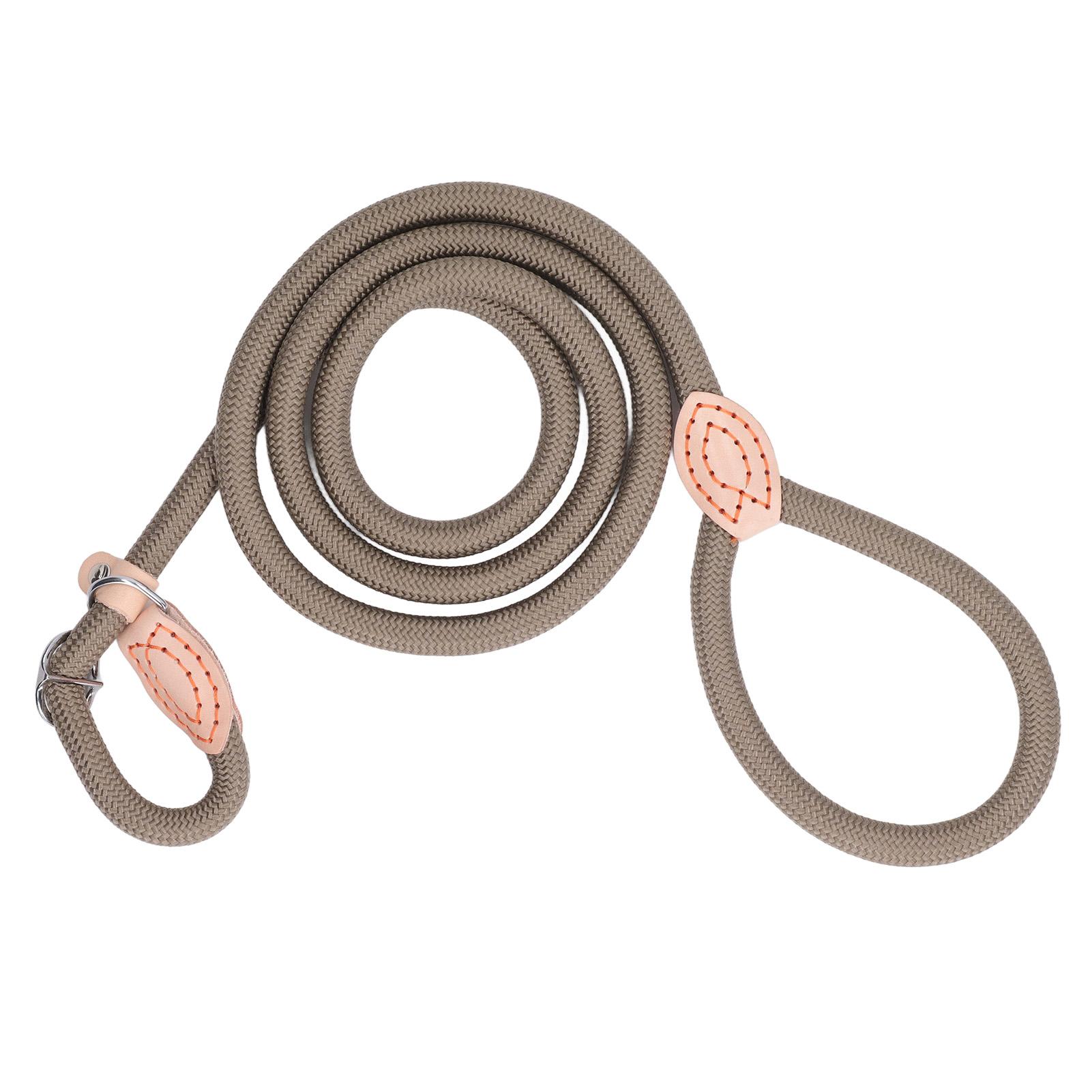 Hundeleine Ausbruch Plötzlicher Ruck Komfortabler Griff Nylon Hundeleine für Kleine Mittelgroße Hunde Khaki S(for 2-4kg) khaki