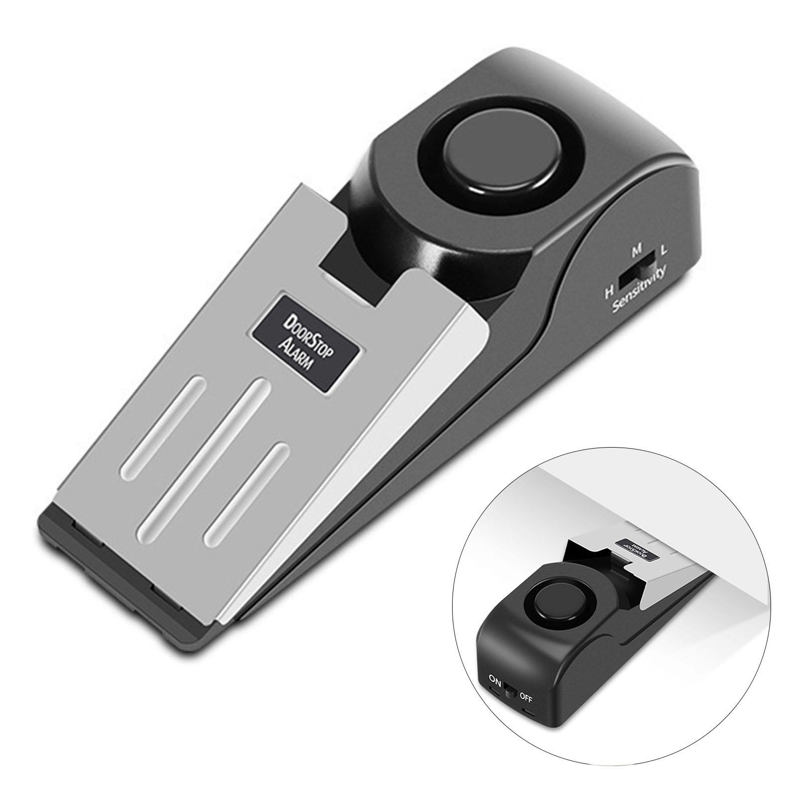 Türstopper Alarm Diebstahlschutz 120db Sirene Tragbarer Türstopper Sicherheitsalarm für Zuhause Wohnung Reise