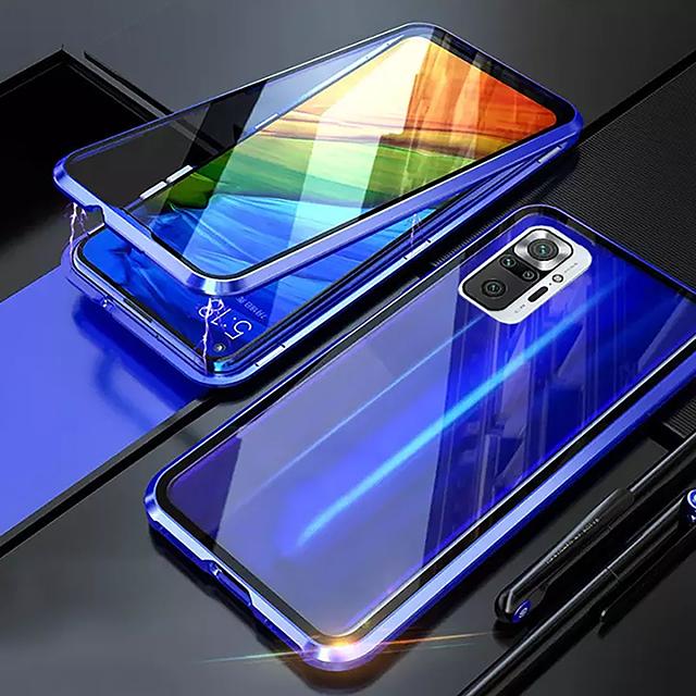 360 doppelseitige Glas Magnetische Fall Für Huawei P60 P50 P40 P30 P20 Lite Pro Metall Magnet Fall Für Honor 60 50 SE 30 20 Pro Telefon Abdeckung For Huawei P30 Lite blau