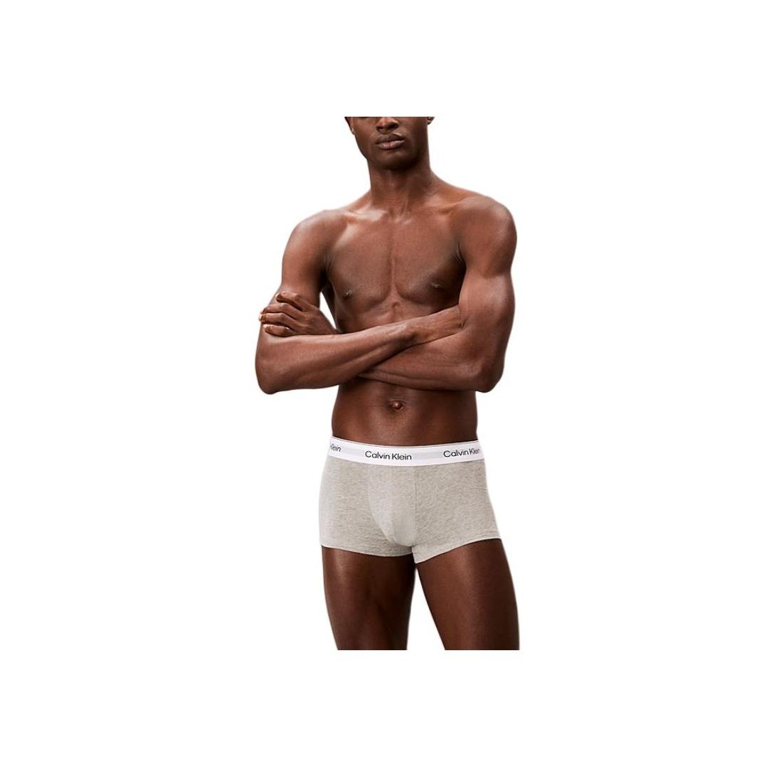 Calvin Klein Low Rise Stretch Boxer Briefs Europäische Version 3er-Pack Herren Unterwäsche LV00NB4389-MP1 L gray