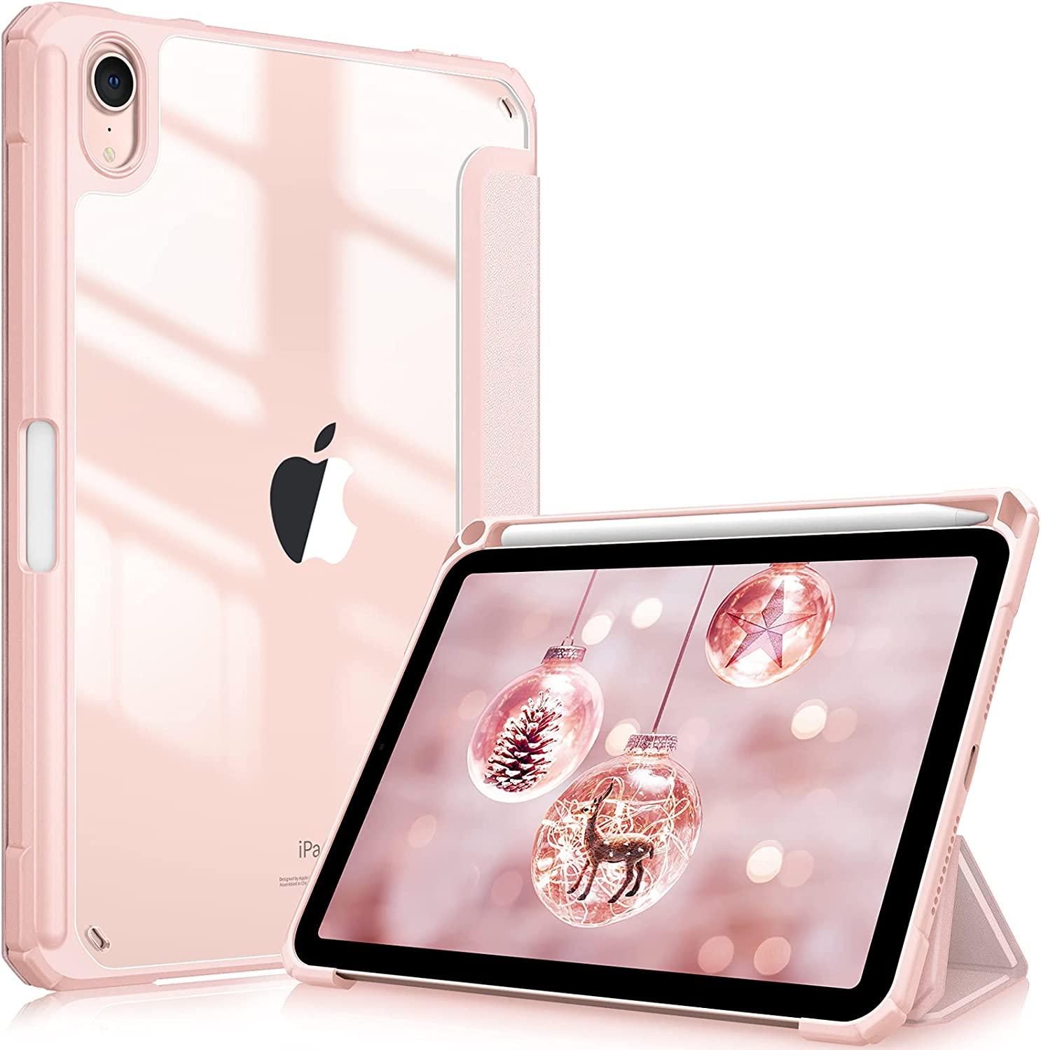 Für IPad Air 2022 Hülle IPad 5. Generation IPad Air4. Generation IPad 10. 10.9 IPad Pro11 M1 M2 2022 Klare Rückseite Shell Auto Sleep Wake 2017 2018 9.7(5 6th) rosa