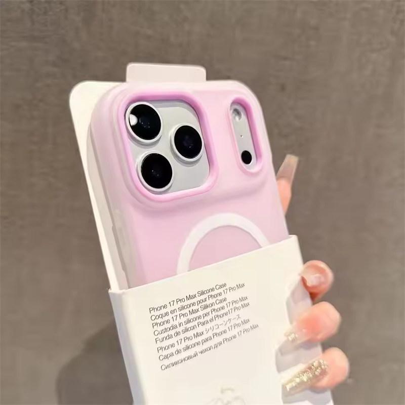 Luxus Candy Color 2-in-1 Magnetisches Case für iPhone 17 Air 16 15 14 13 12 11 Pro Max Plus Für Magsafe Kabelloses Laden Mattes Cover iPhone 17 Air violett