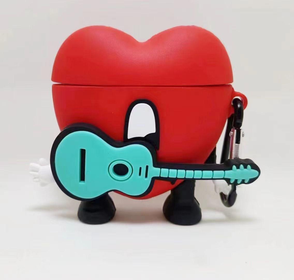 Niedliche 3D-Bad-Bunny-Kopfhörerhülle für Airpods 1 2 3 Pro Yo Perreo Sola Maluma Kabellose Kopfhörerabdeckung für Air Pods 3. Generation Box For Airpods pro 2(2022)