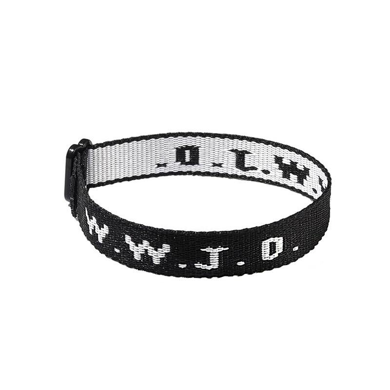 Wwjd Geflochtenes Seilarmband „What Would Jesus Do“, handgefertigte Armreifen, inspirierende religiöse christliche Armbänder für Frauen und Männer, Geschenke 6