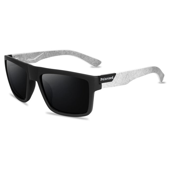 Luxus Sonnenbrillen Herren Damen Fashion Square Männliche Sonnenbrille Vintage Autofahren Angeln Brille Sport Shades nicht polarisierte Brille grau/weiß