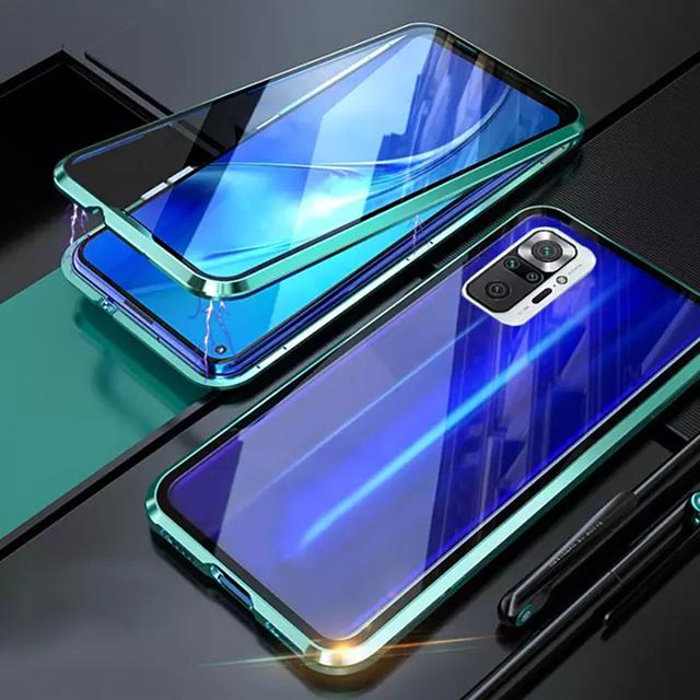 360 doppelseitige Glas Magnetische Fall Für Huawei P60 P50 P40 P30 P20 Lite Pro Metall Magnet Fall Für Honor 60 50 SE 30 20 Pro Telefon Abdeckung For Huawei P30 Pro grün