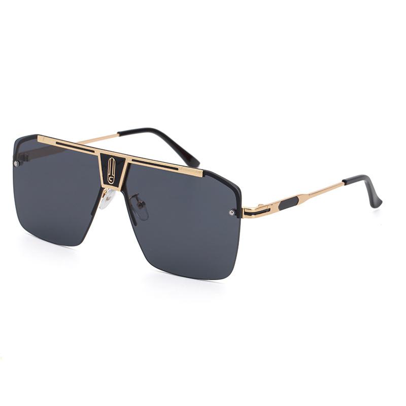 Neue Sonnenbrille mit großem Rahmen für Herren, Sonnenbrille, quadratische Sonnenbrille für Herren