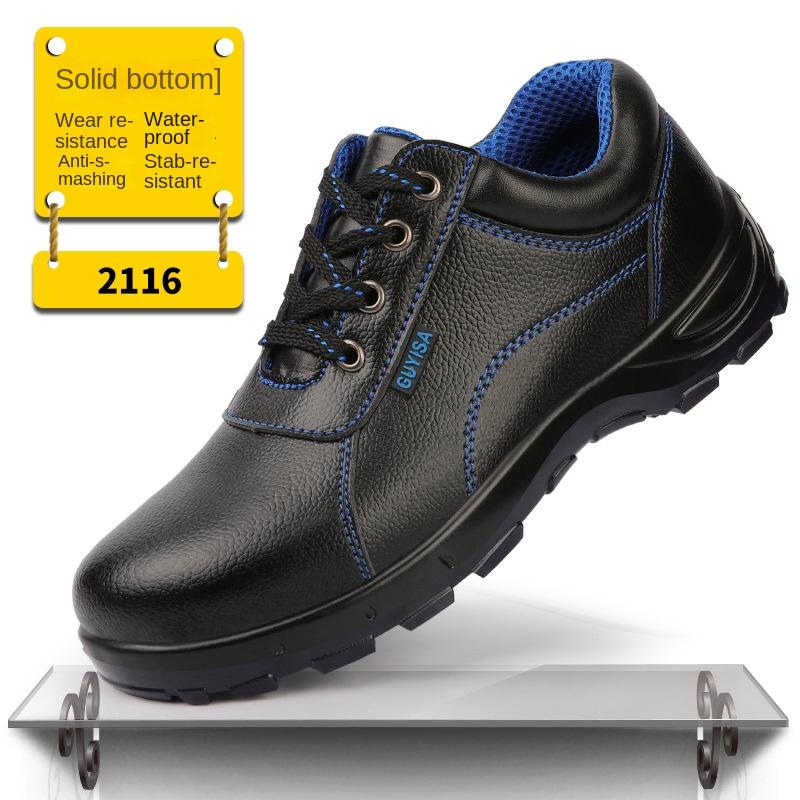 Arbeitsschuhe Herren Anti-Smashing und Anti-Piercing Stahlkopf Verschleißfeste leichte Schutzschuhe Arbeitsschuhe 46