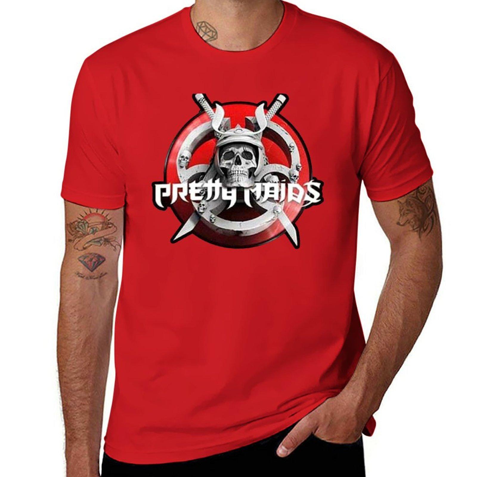 Bestseller Pretty Maids Hard Rock Album Cover Band Heavy Metal Tour Logo T-Shirt Anime Kleidung Shirts Grafik-T-Shirts Herren T-Shirts M