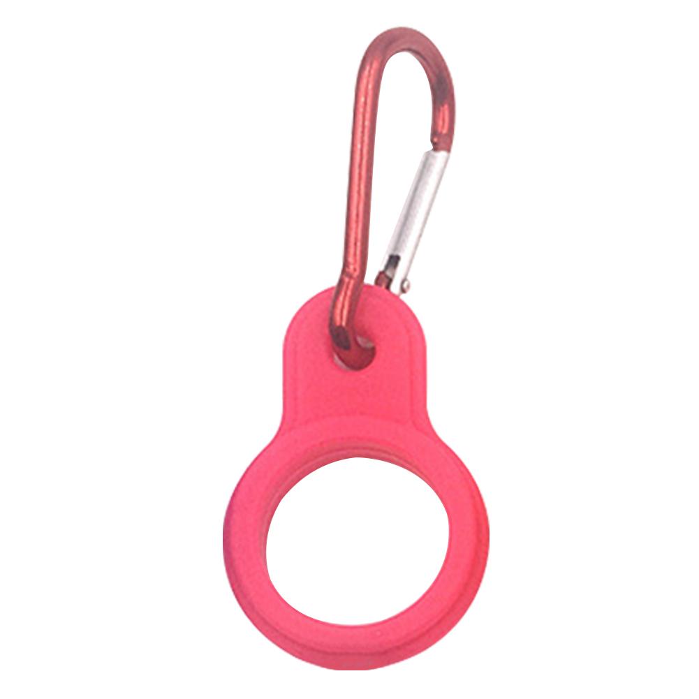 Wasserkocher Hängeverschluss Karabiner Silikon Sport Wasserflaschenhalter Outdoor Camp Camping Tragbare Outdoor-Elemente rot